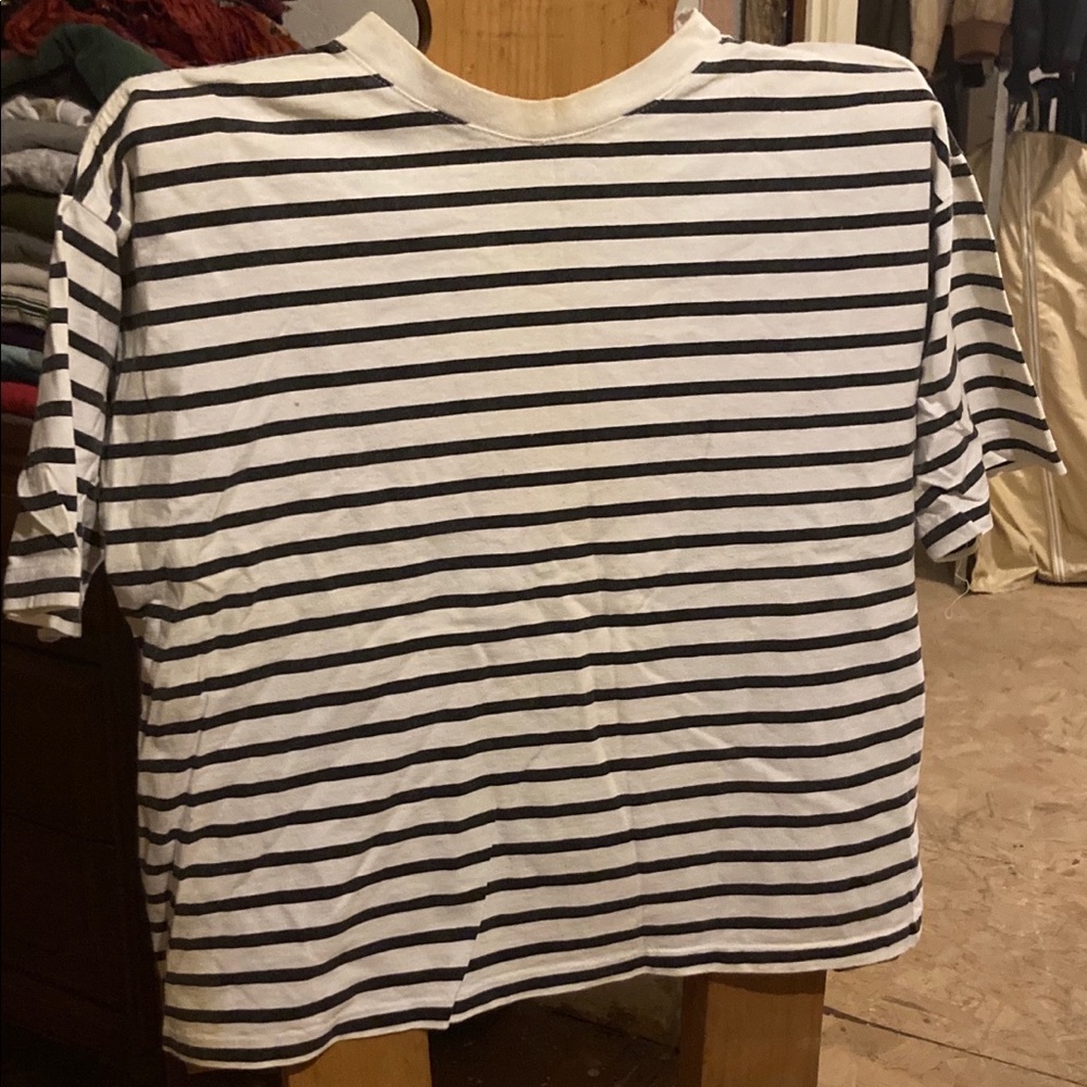 Classic RUSH Striped T-Shirt Black/White Shirt Size XL 90’s